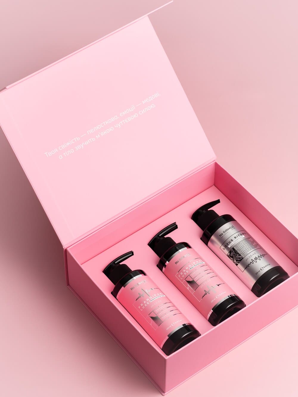 Рожевий набір - Gift Box (3x250ML)