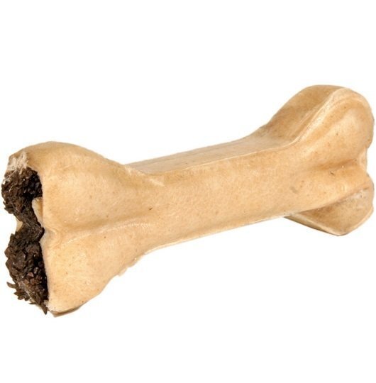 Ласощі д/собак кістка пресована 12 см з начинкою арт.7225