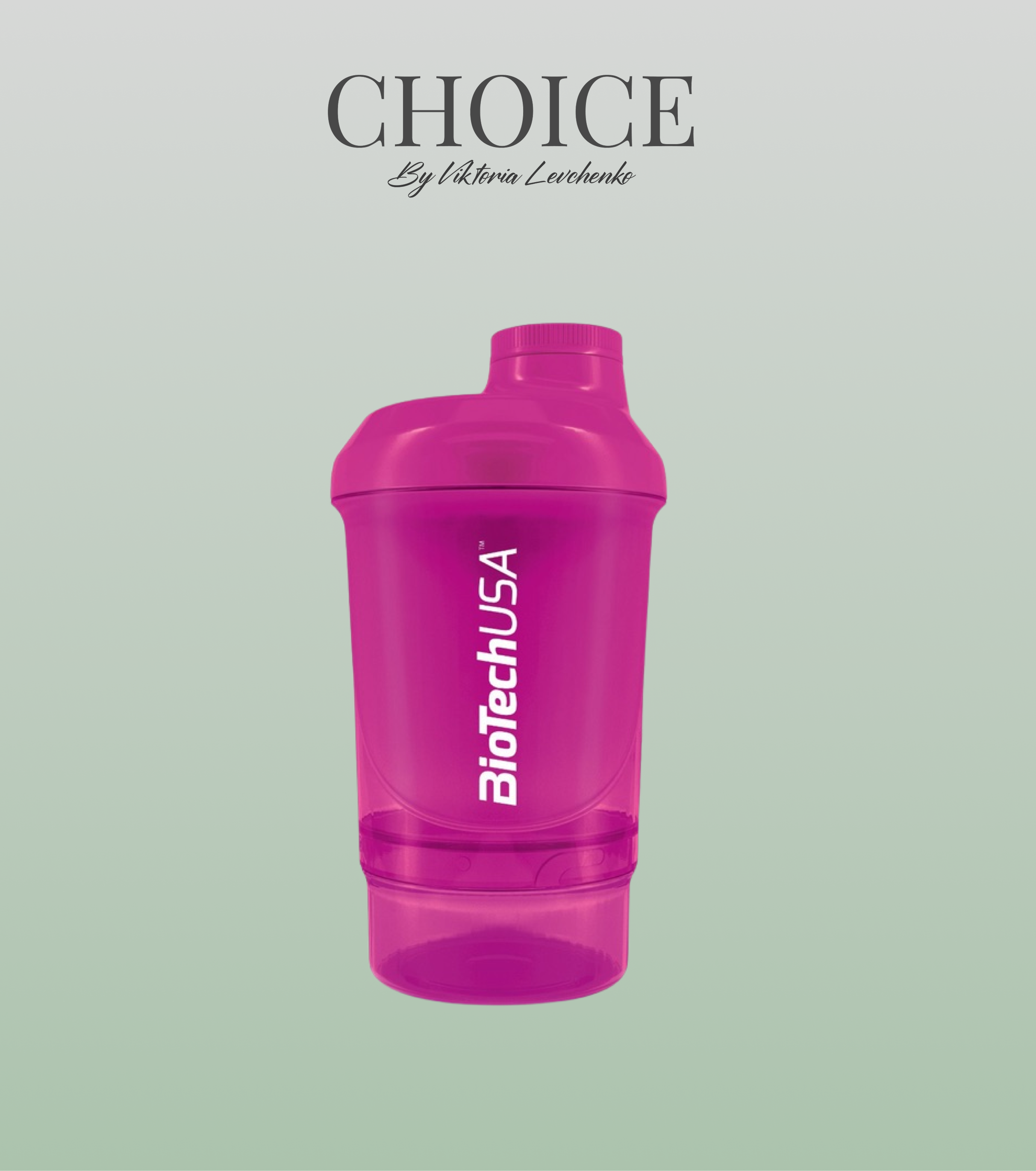 Шейкер Biotech Wave+ Nano shaker 300 мл + 150 мл Магічна фуксія