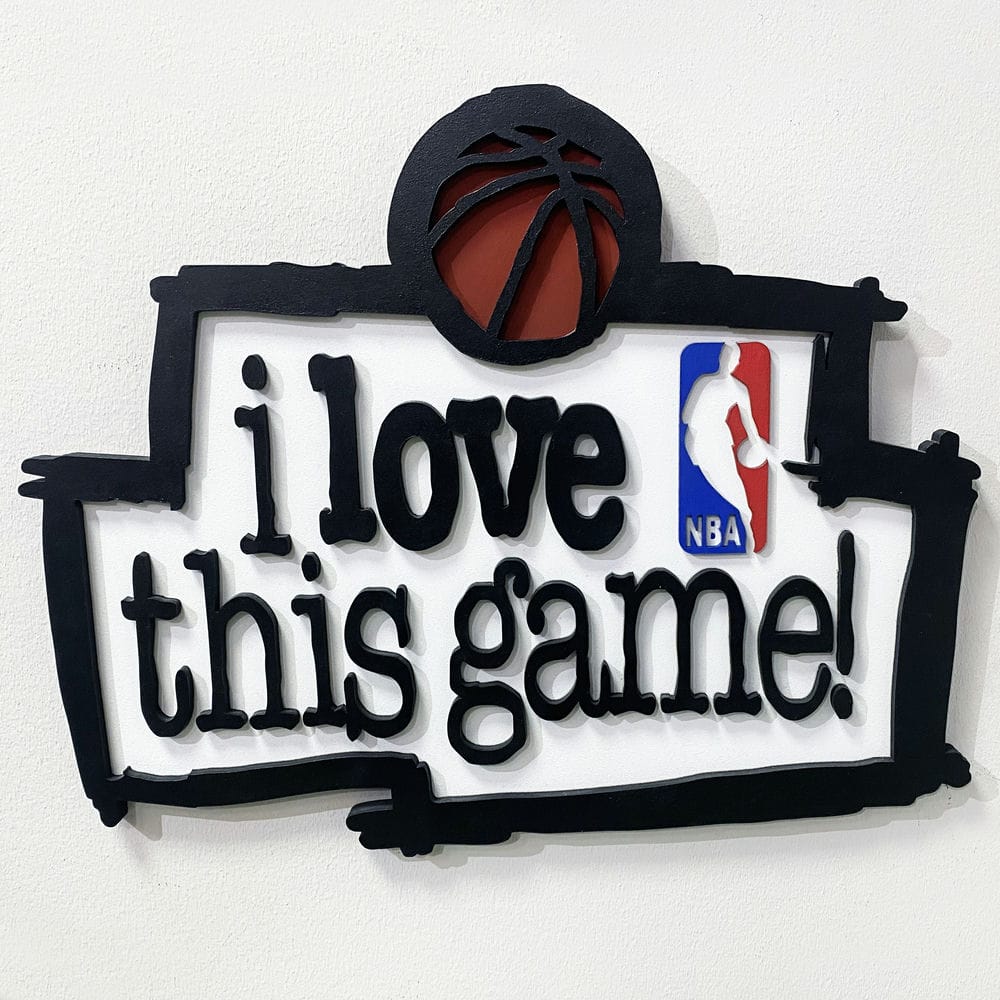 Логотип НБА «I love this game!»