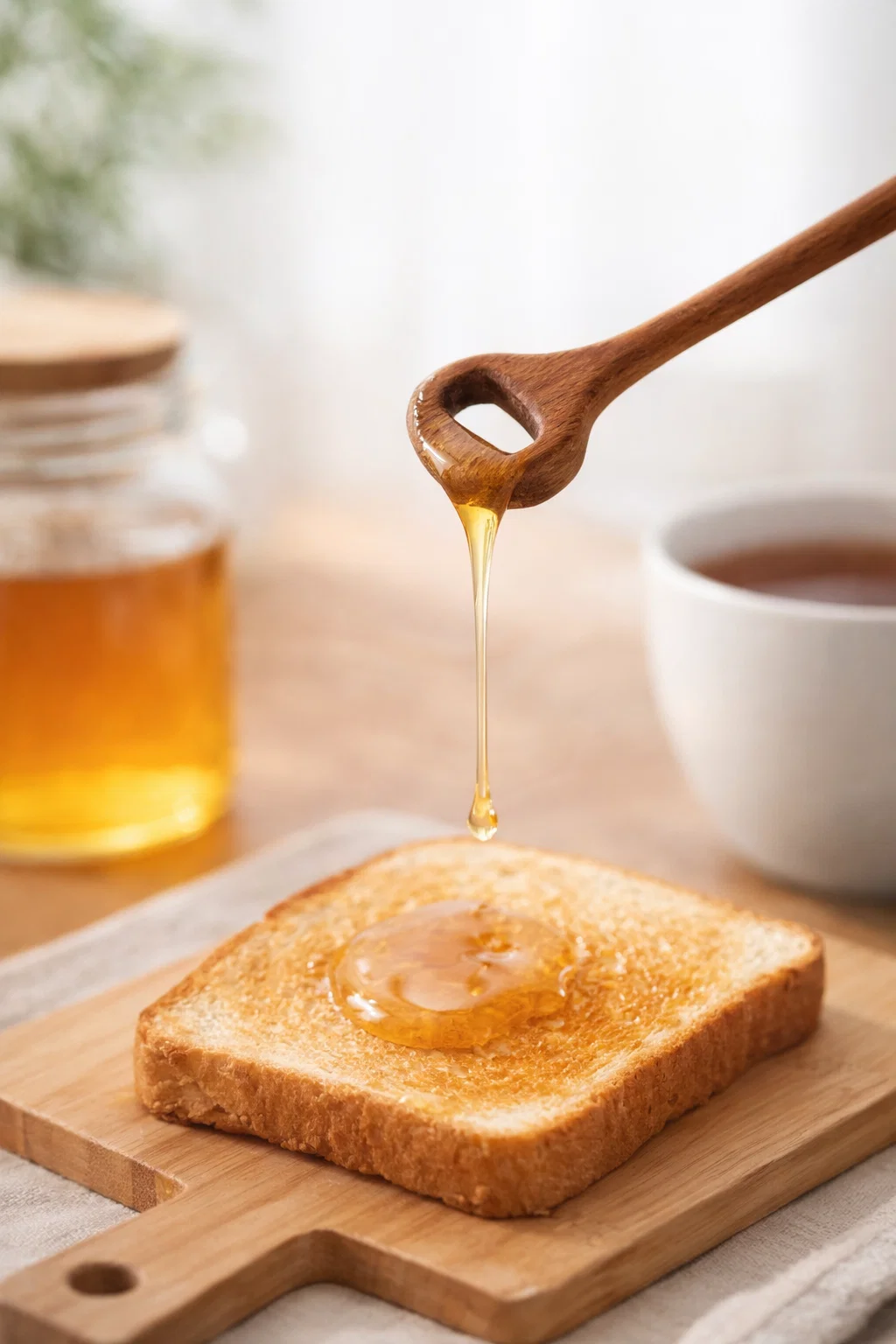 Дерев’яна ложка для меду з горіха