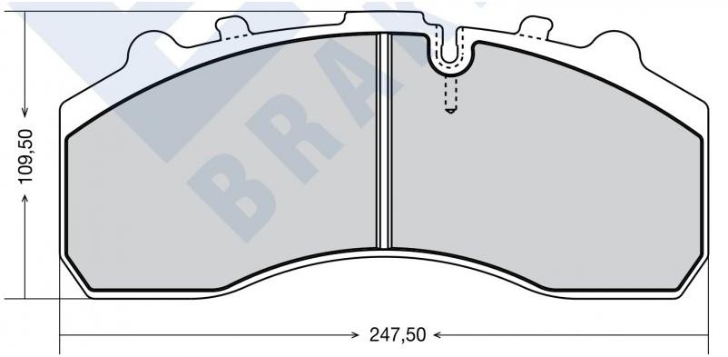 29087 Дискові гальмівні колодки, (комплект на вісь) DAF/MAN/SAF BRAKE POINT