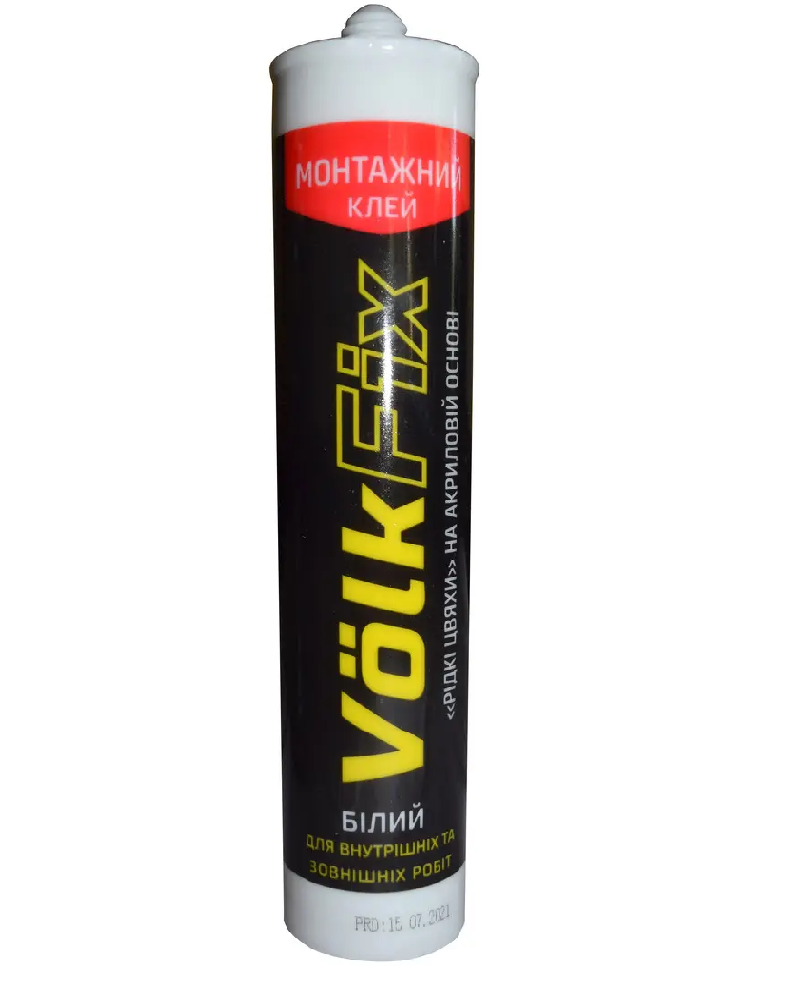 Рідкі цвяхи на акриловій основі білі 300ml VolkFix