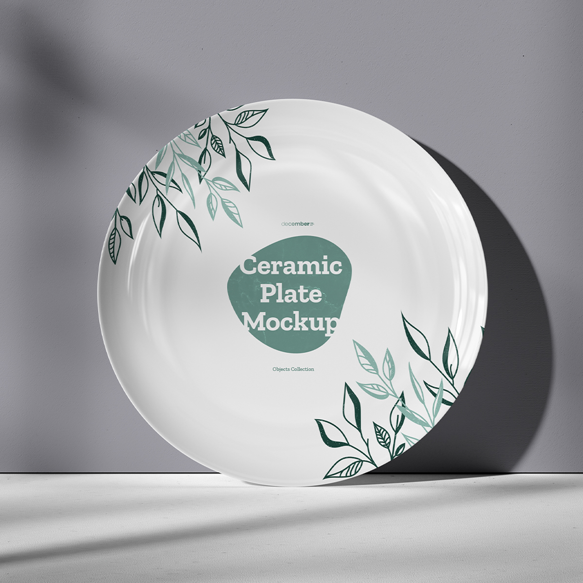 Ceramic Dinner/Dessert Plate Mockups