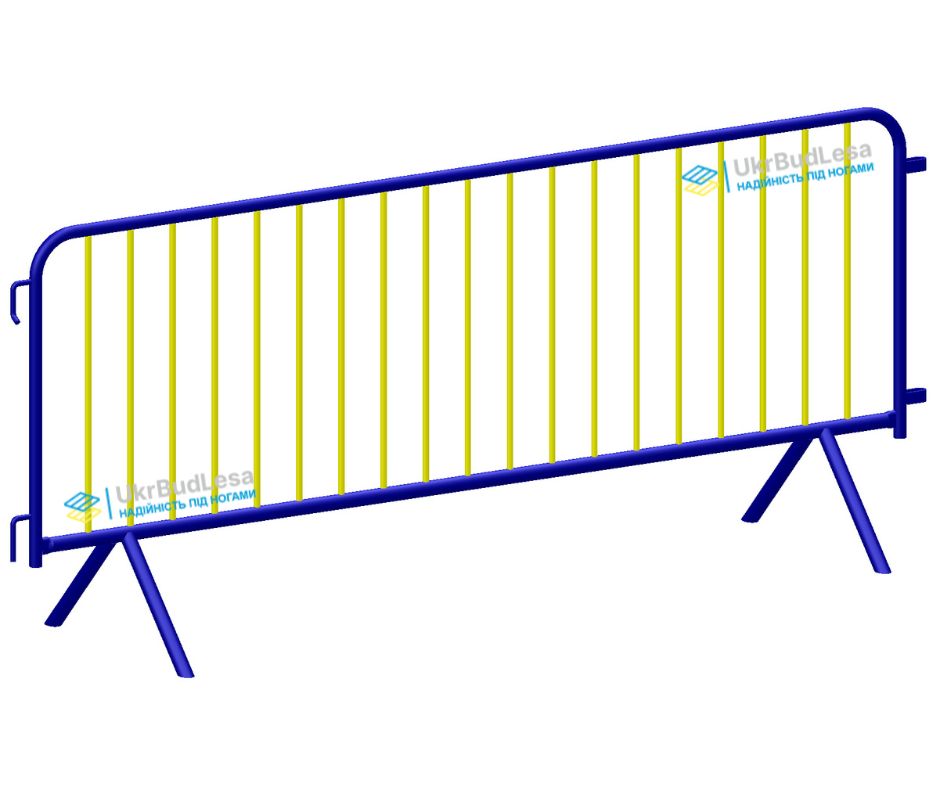 Мобільне тимчасове огородження 2,5х1,1