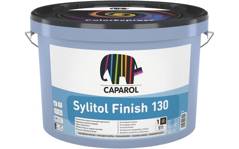 Фарба Caparol Sylitol Finish 130, База 1, 10 л | Фарба фасадна силікатна матова
