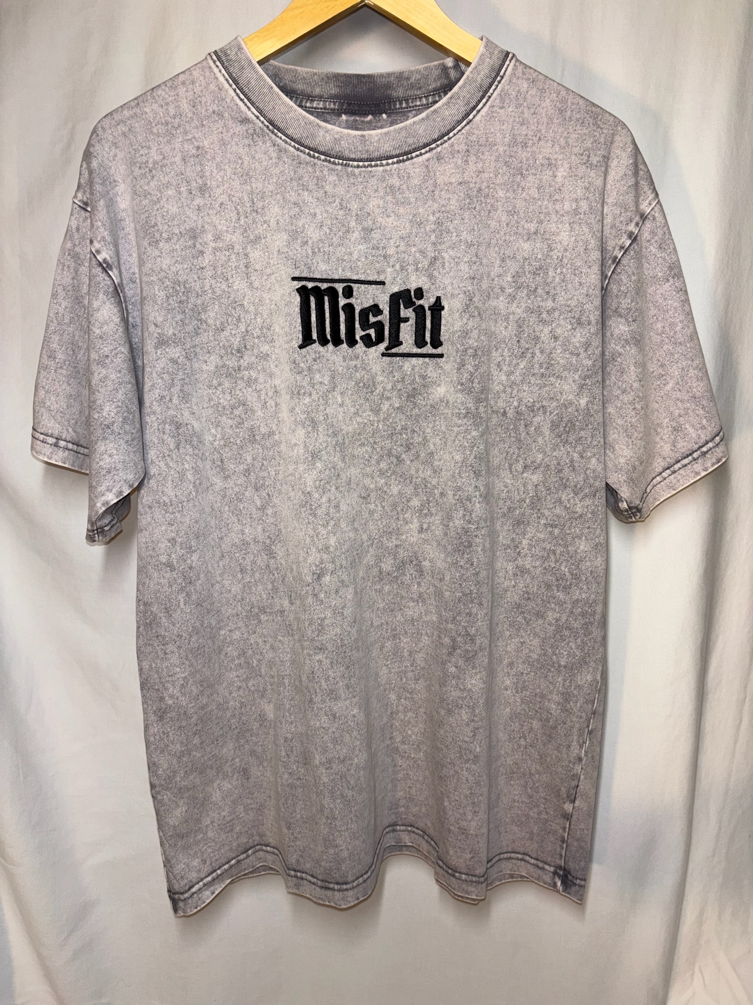 Light Grey Oversized Acid Washed Shirt