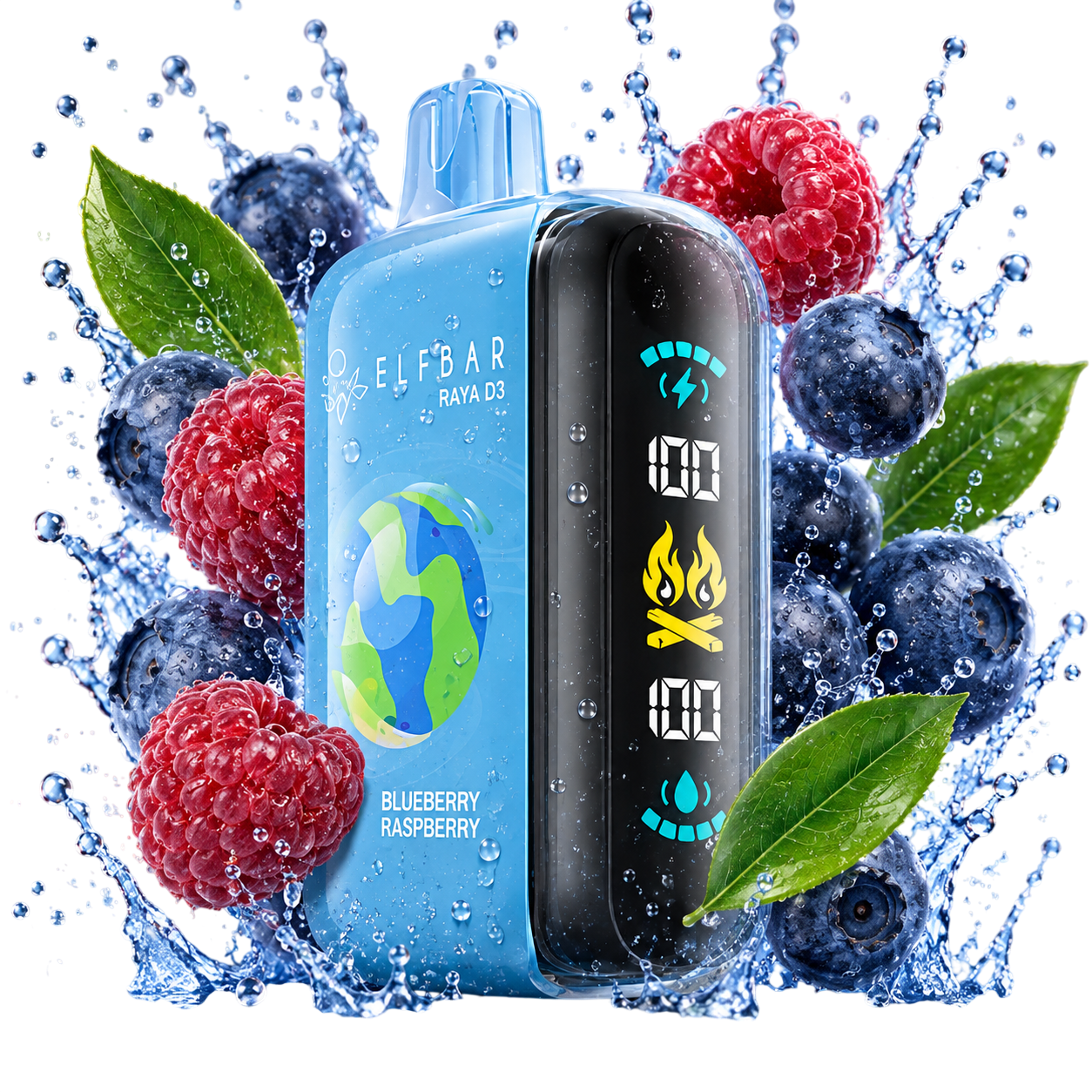 Ельф RAYA D3 25000 Blueberry Raspberry (Чорниця Малина)