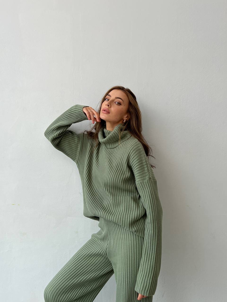 В'язаний костюм "Ядвига" - Хакі IWOMAN