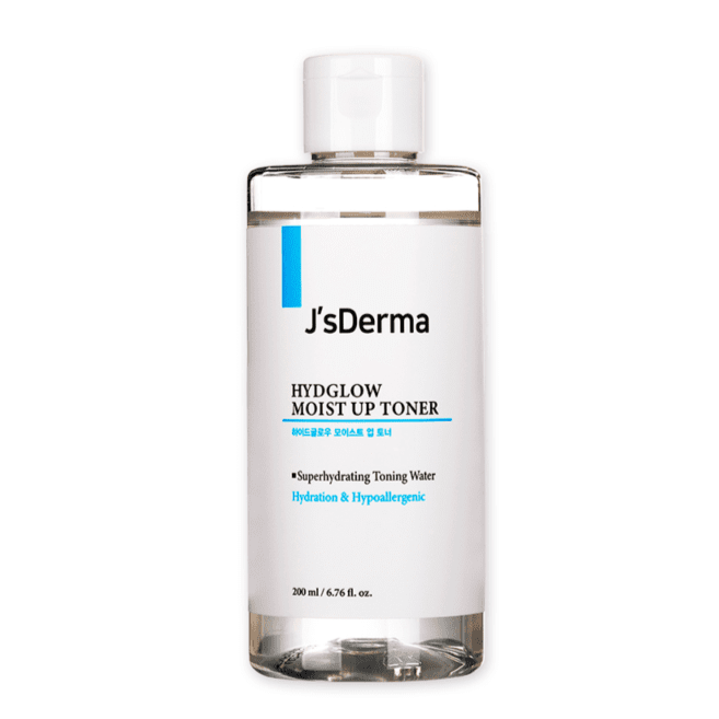 Тонер зволожувальний з гіалуроновою кислотою J’sDerma Hydglow Moist Up Toner 200 ml.