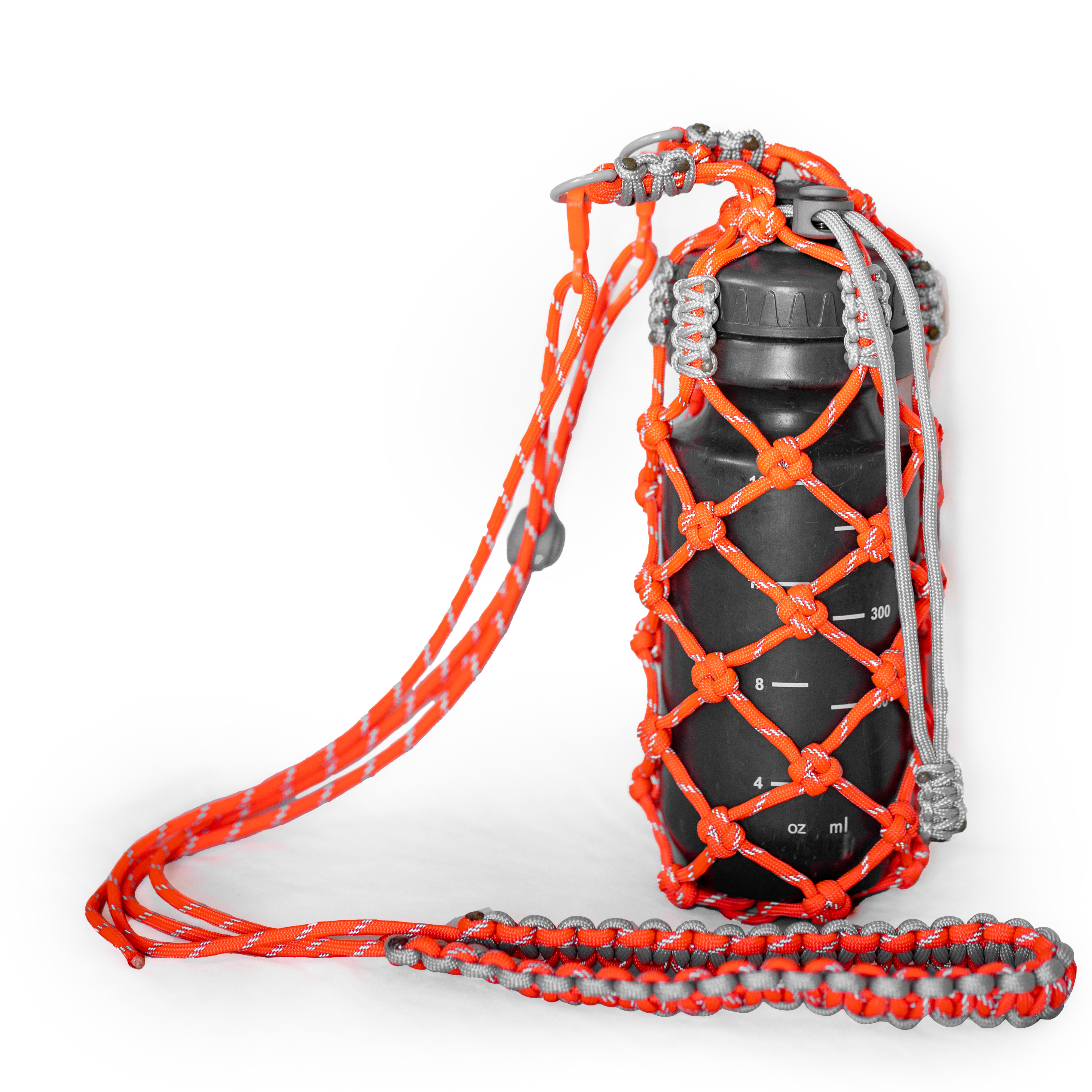 Cord Bottle Holder "Reflactive" Papaya