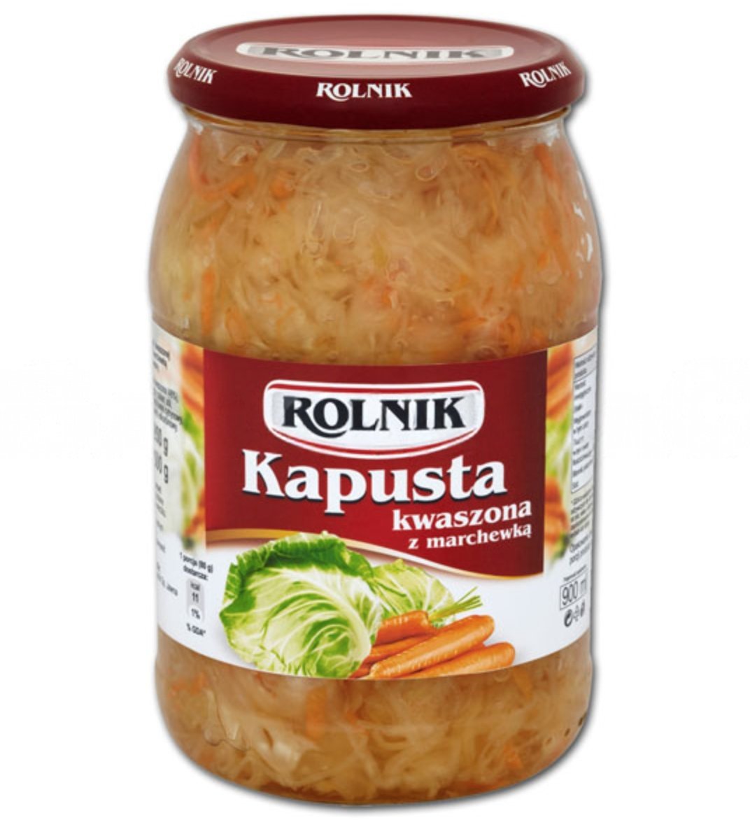🇵🇱 "ROLNIK" Chucrut con zanahorias, 850 g.