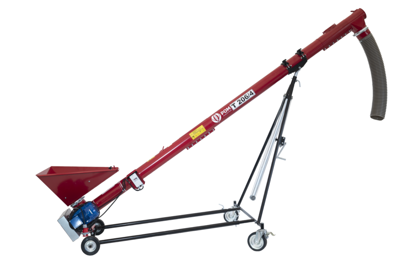 Зернонавантажувач шнековий POM T-206/4 довжиною 8 метрів та діаметром 140 мм