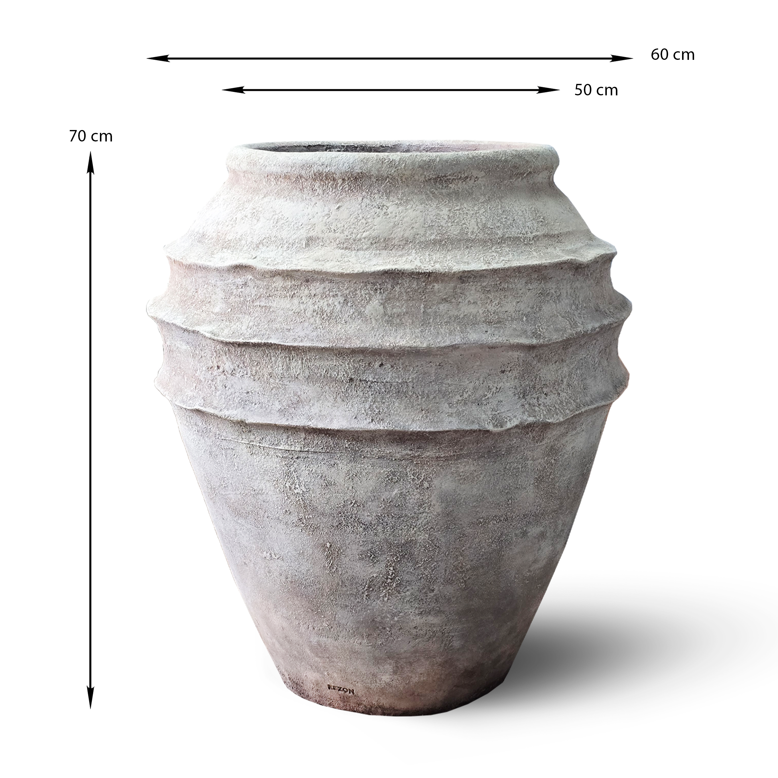 Ваза керамічна Гончарна бежевий мат | 95 л