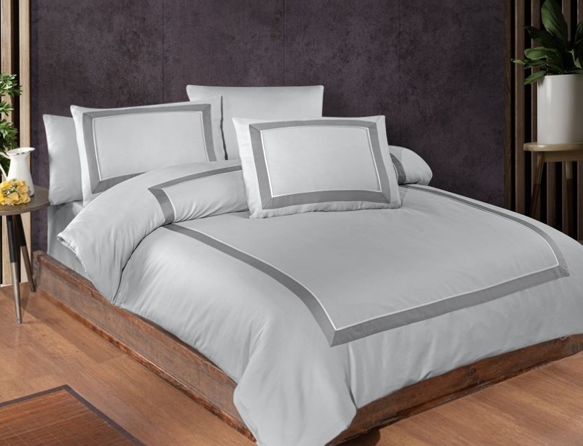 Постільна білизна FC DeLUX Satin євро Belezza Grey