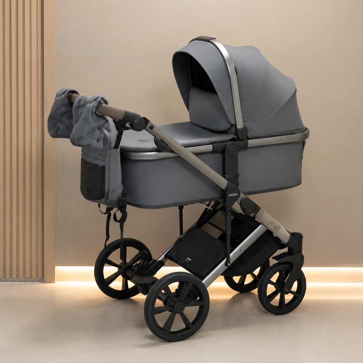 Коляска-трансформер Kidilo F2X Grey