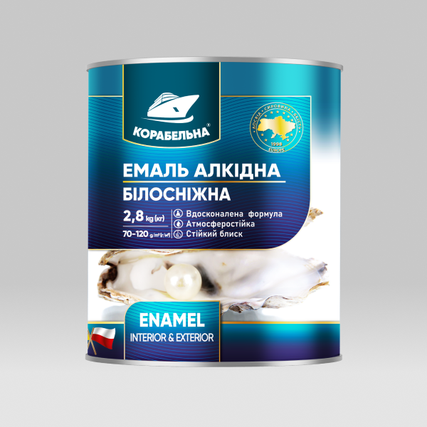 Емаль алкідна ПФ-115 Білосніжна ТМ Корабельна