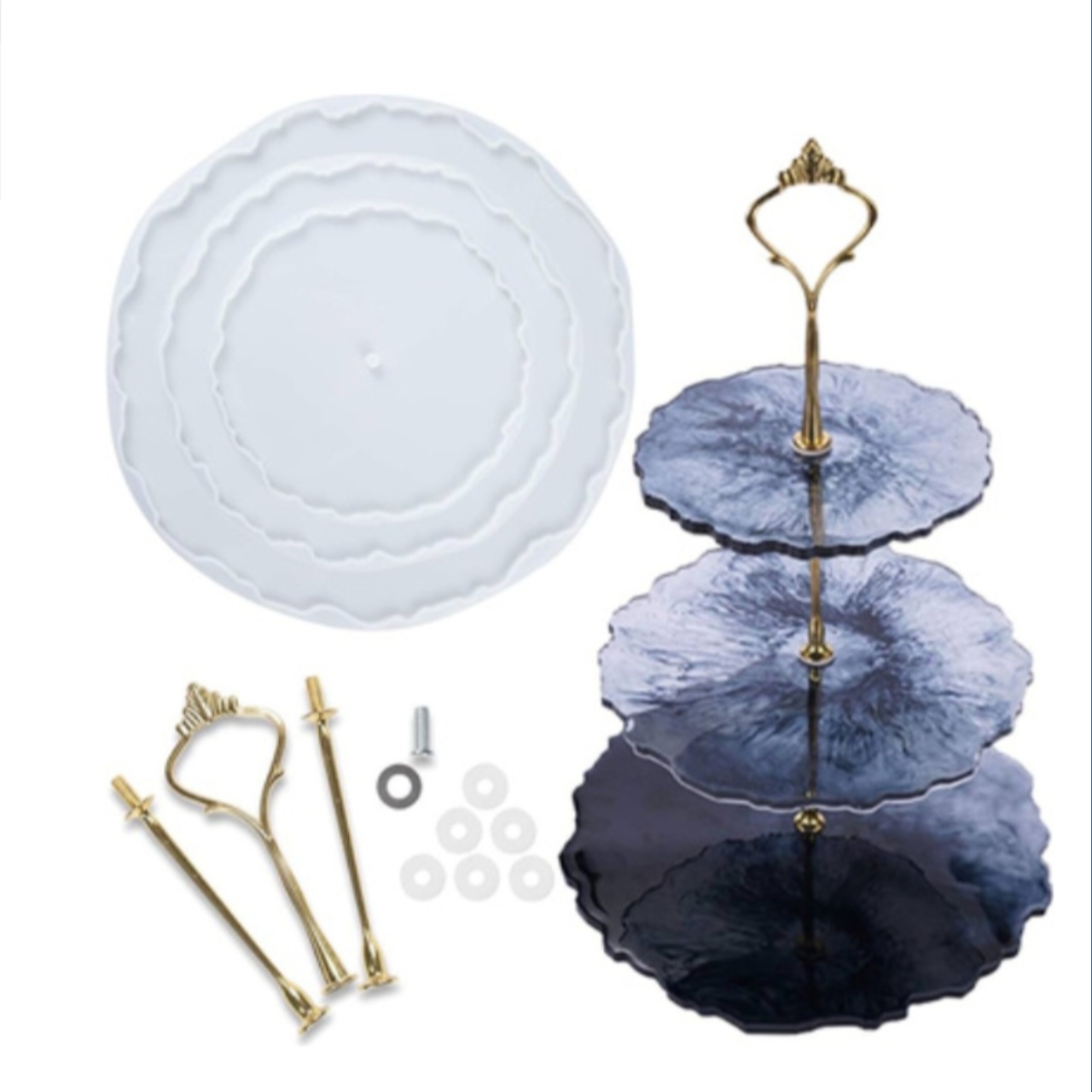 Round Cake Stand Mold