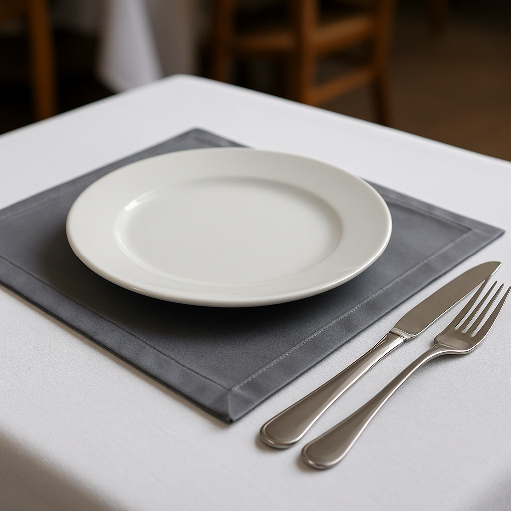 Серветка із  сатіну "Сталь"