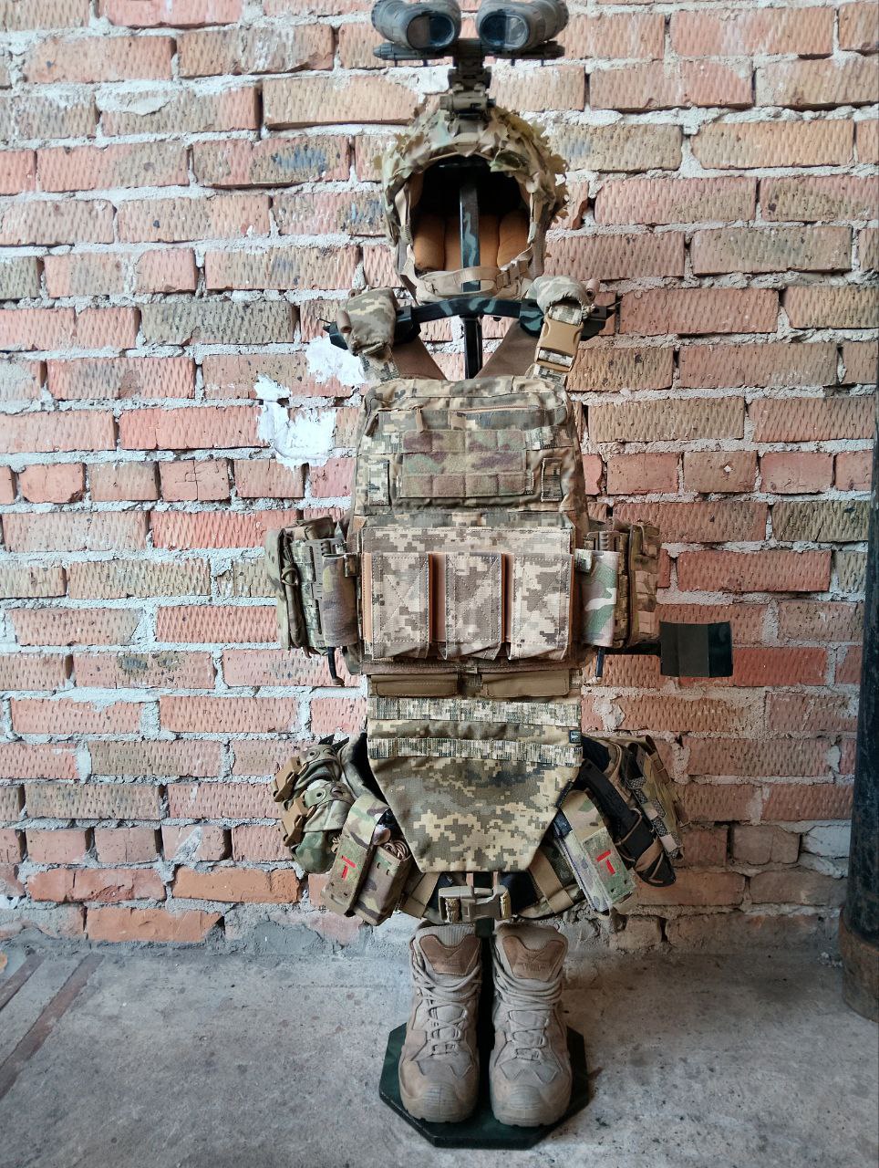 Стійка для спорядження "СТЗ-БЧК-01" без черепа комуфляж