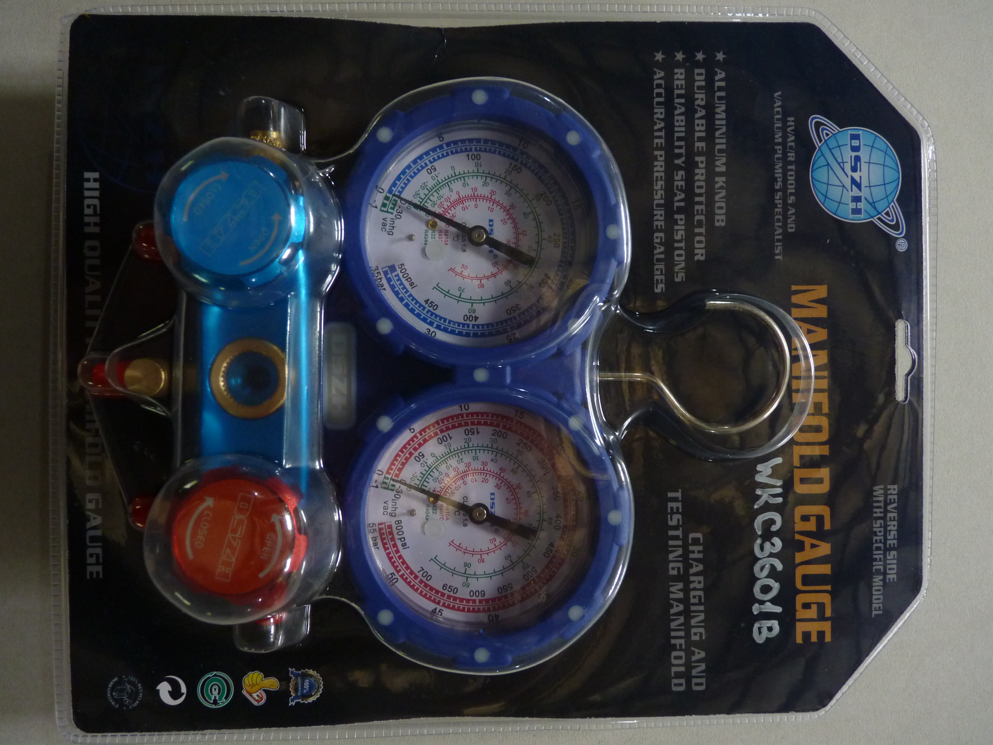 WK C 3601 B Манометричний 2-x вентильний колектор R410a / R407c / R22 / R404a