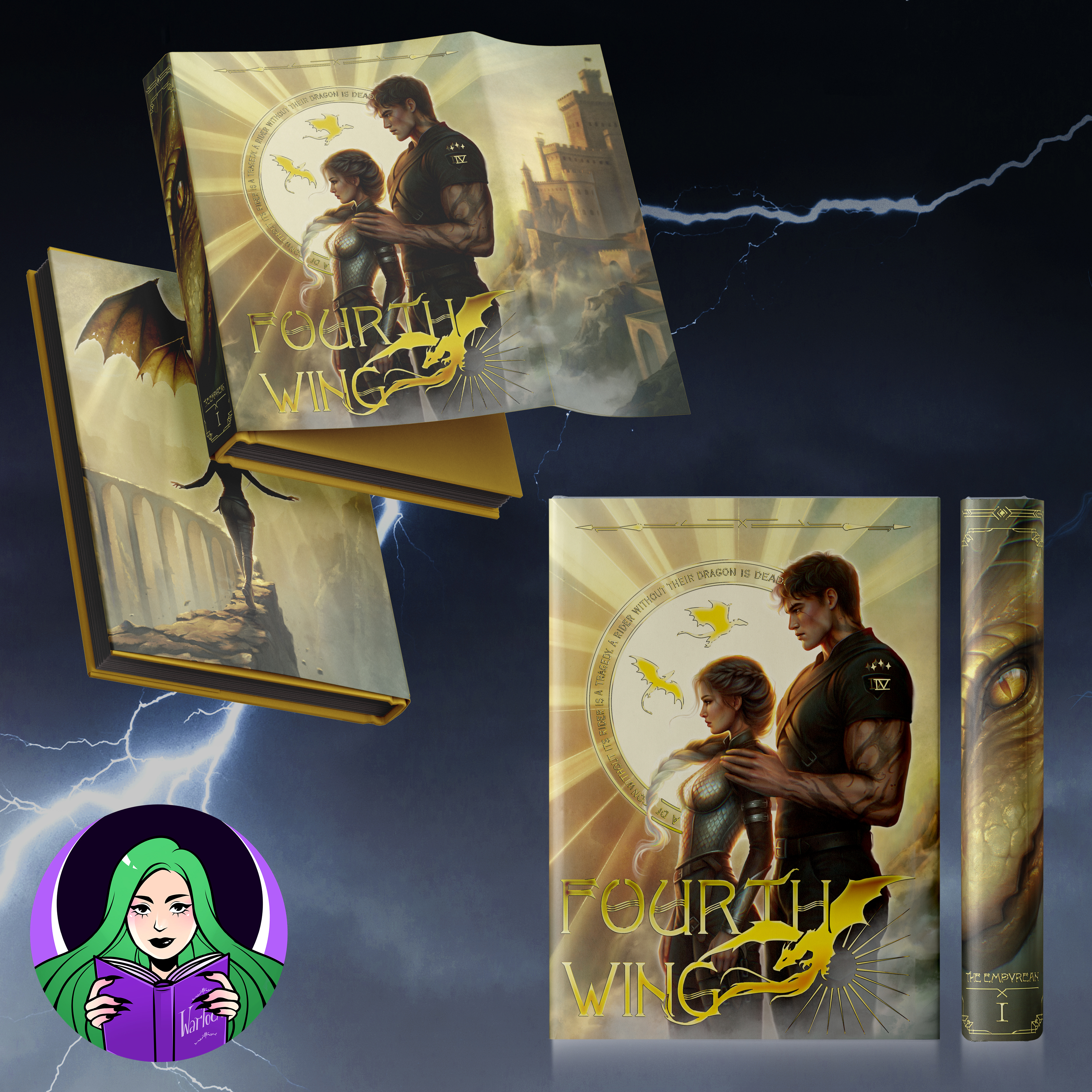 Суперобкладинка Fourth Wing inspired