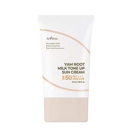 Крем сонцезахисний з тональною дією Isntree Yam Root Milk Tone Up Sun Cream SPF 50+ PA++++ 50 ml