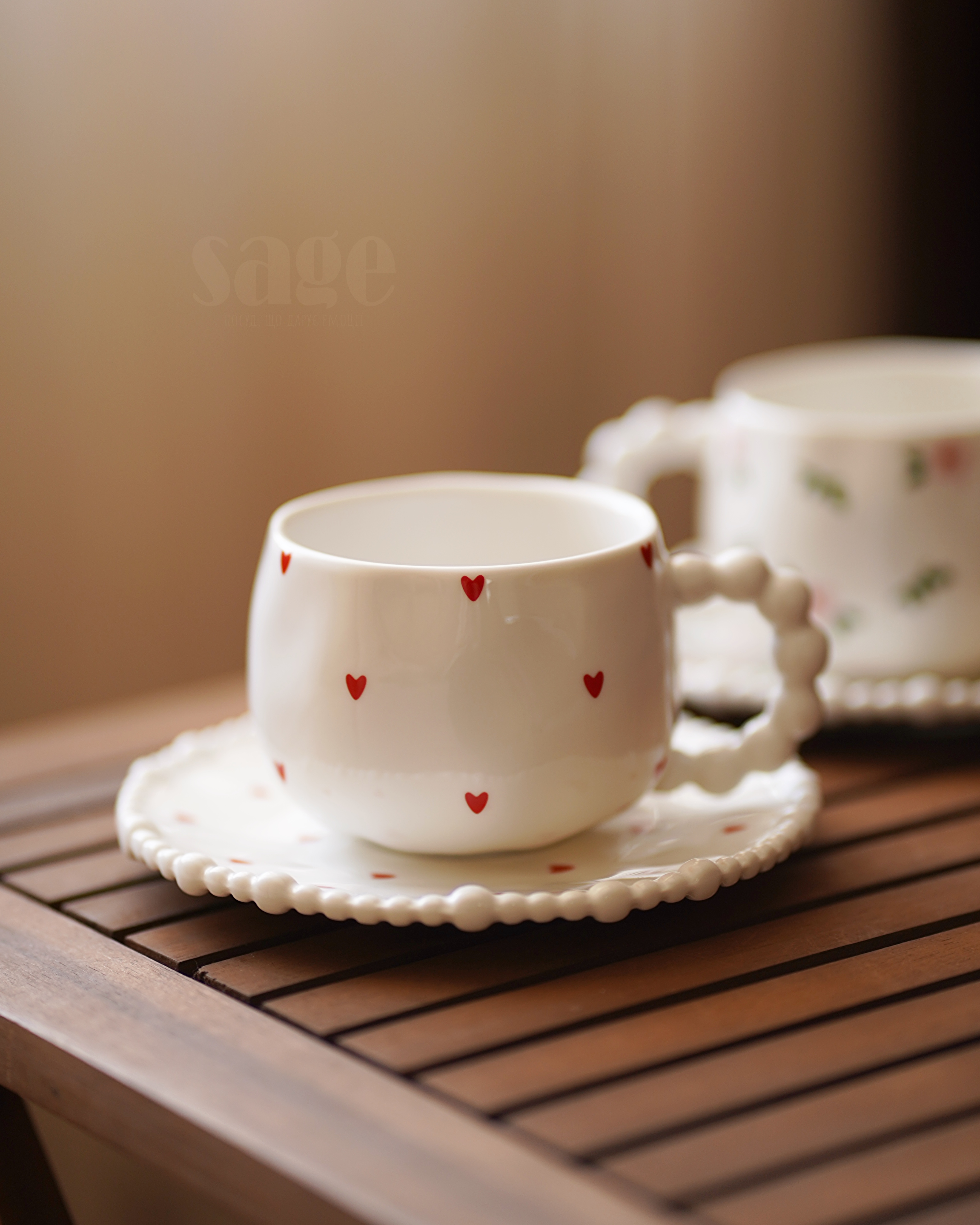 Чашка з блюдцем 