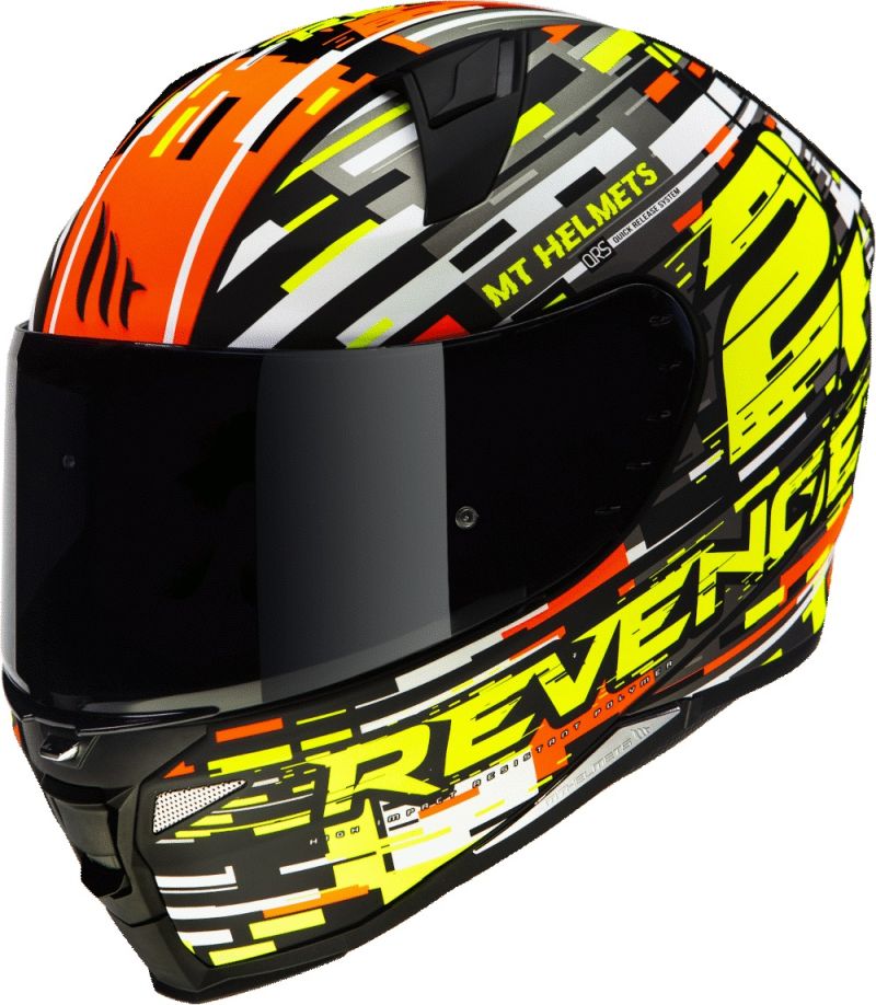 Шолом MT REVENGE 2 BAYE A4 GLOSS FLUOR ORANGE