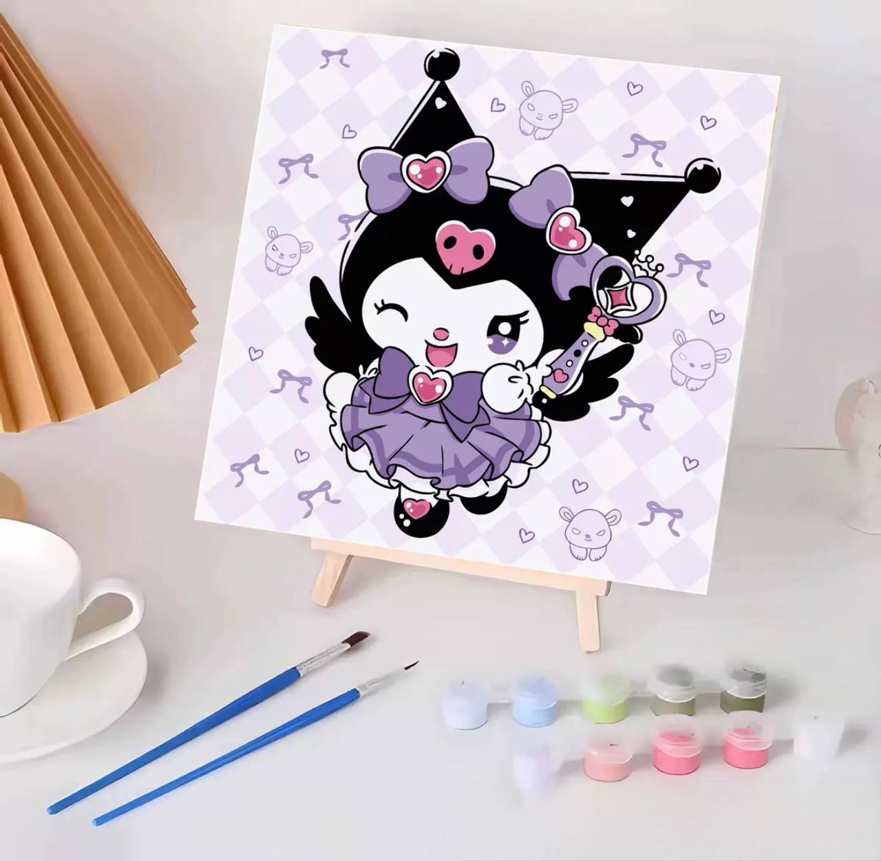 Картина за номерами Куромі, Kuromi, з мольбертом