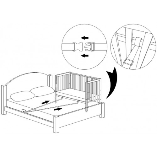 Система кріплення приставного ліжка