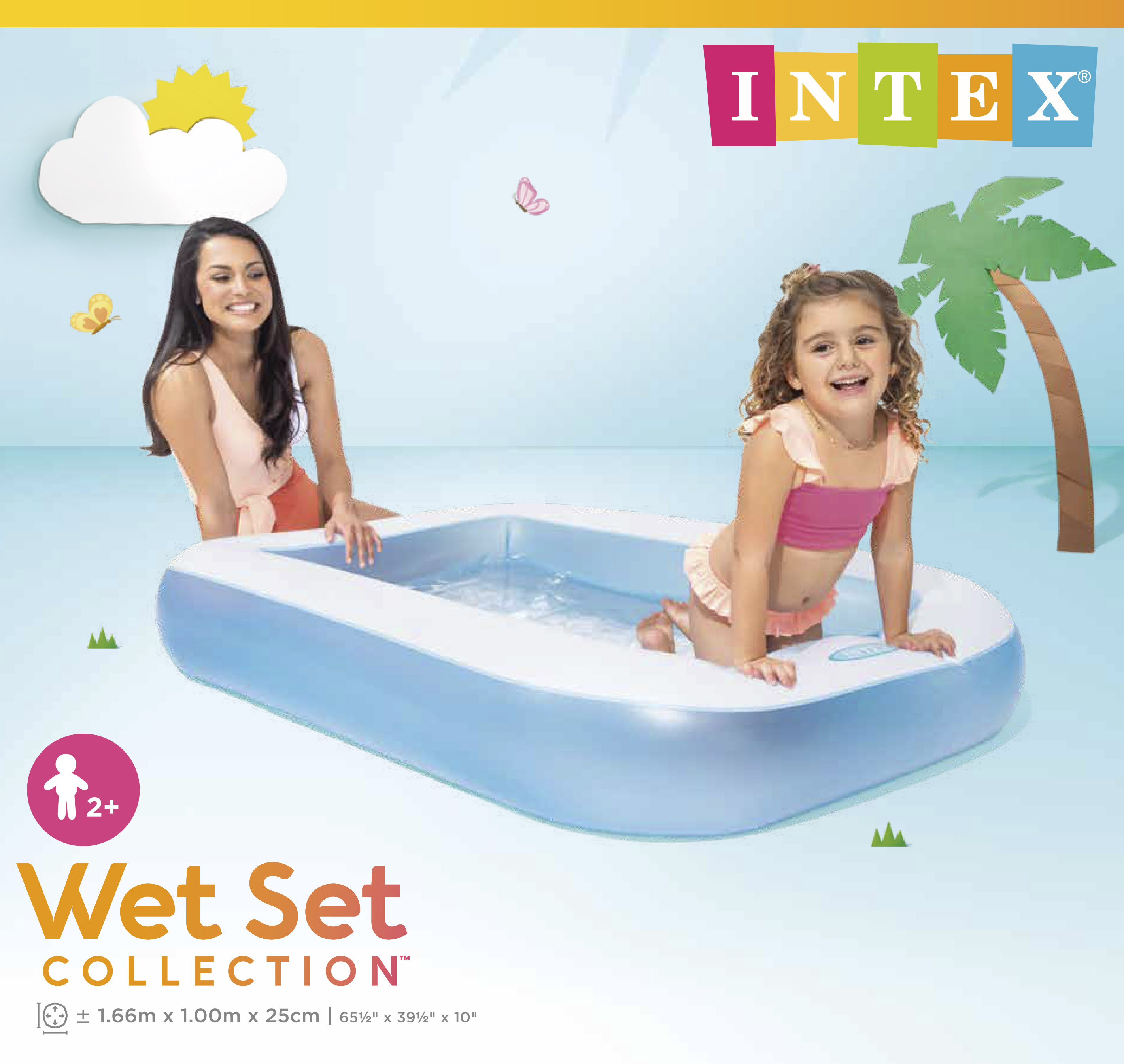 Басейн Intex 57403, 166*100*22 см