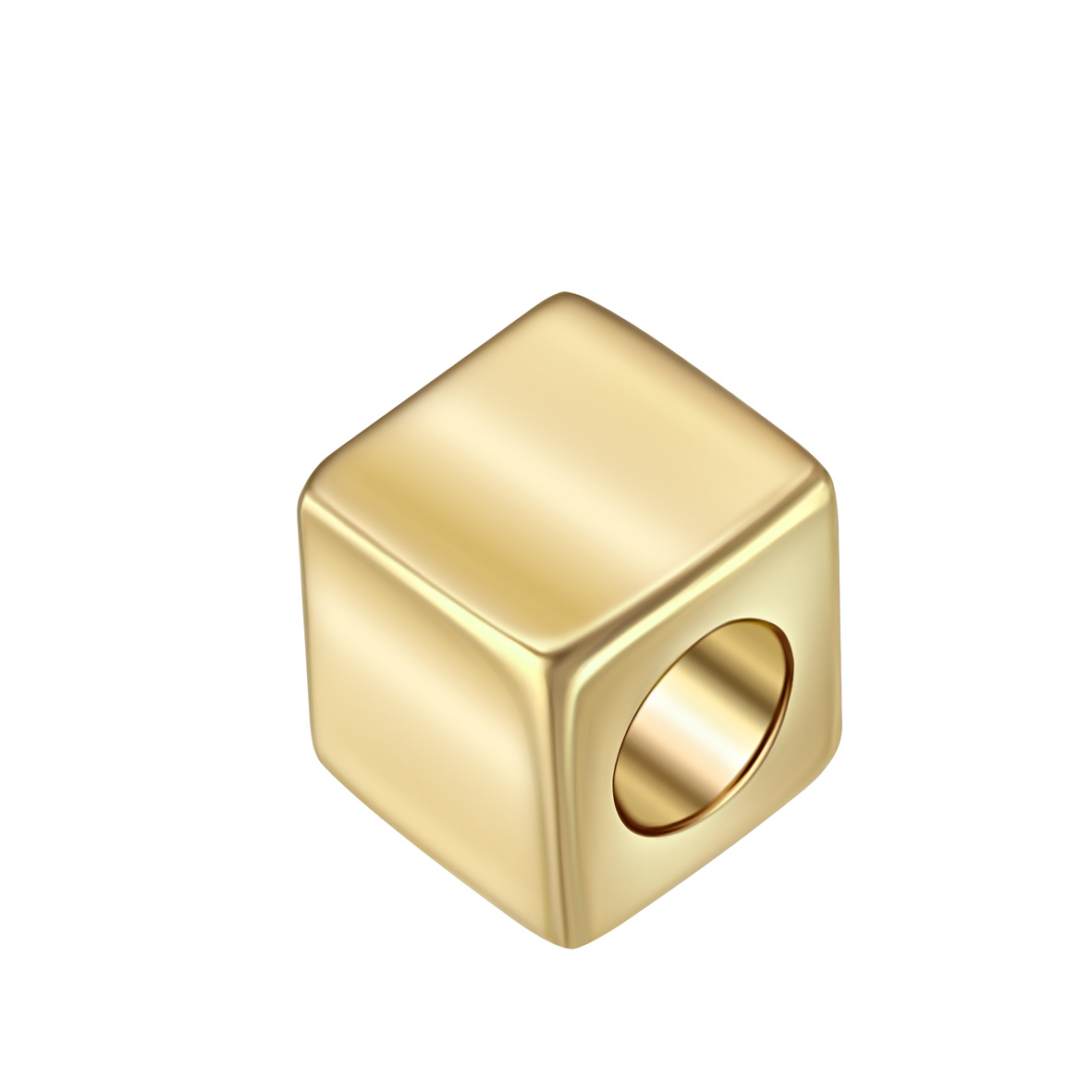Goldanhänger „Cube“ – 585er Gelbgold