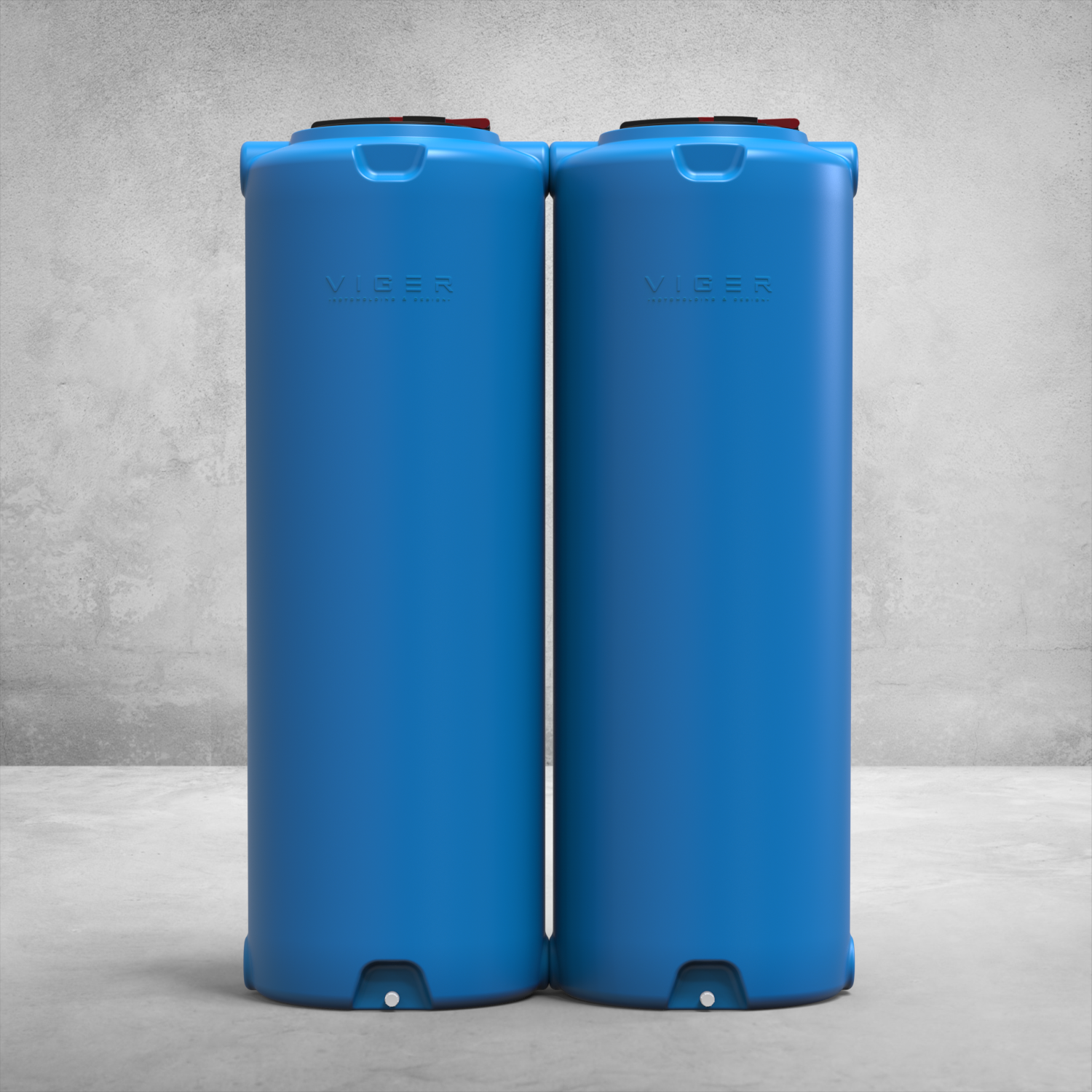 Ємність-модуль 2000 літрів, стандарт, блакитна