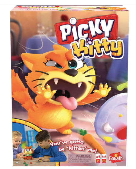 Picky Kitty - The Feed The Kitty His Veggies Before He Flips His Plate Game by Goliath