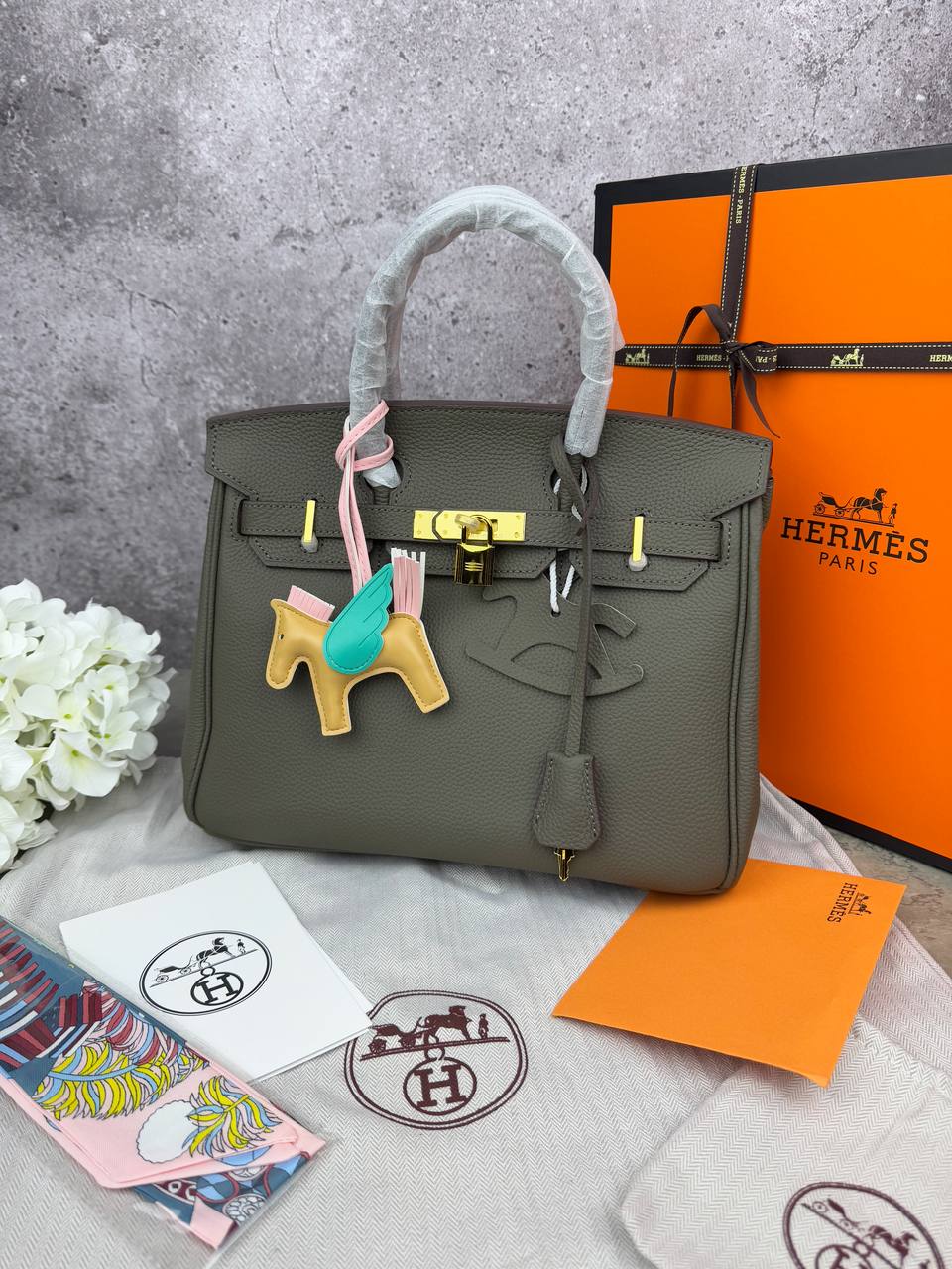 Hermes Birkin Grey 30