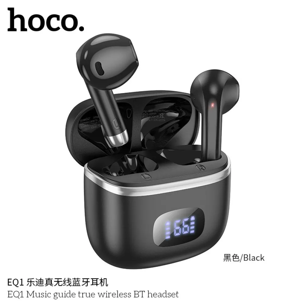 Навушники бездротові HOCO EQ1 Music guide true ws BT5.3/7hours