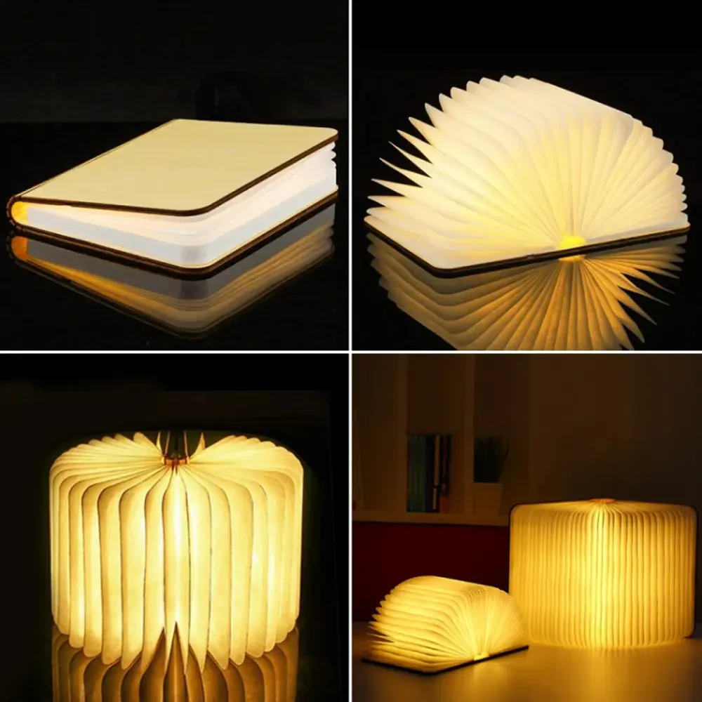 Нічник-світильник у вигляді книги Foldable Book Lamp