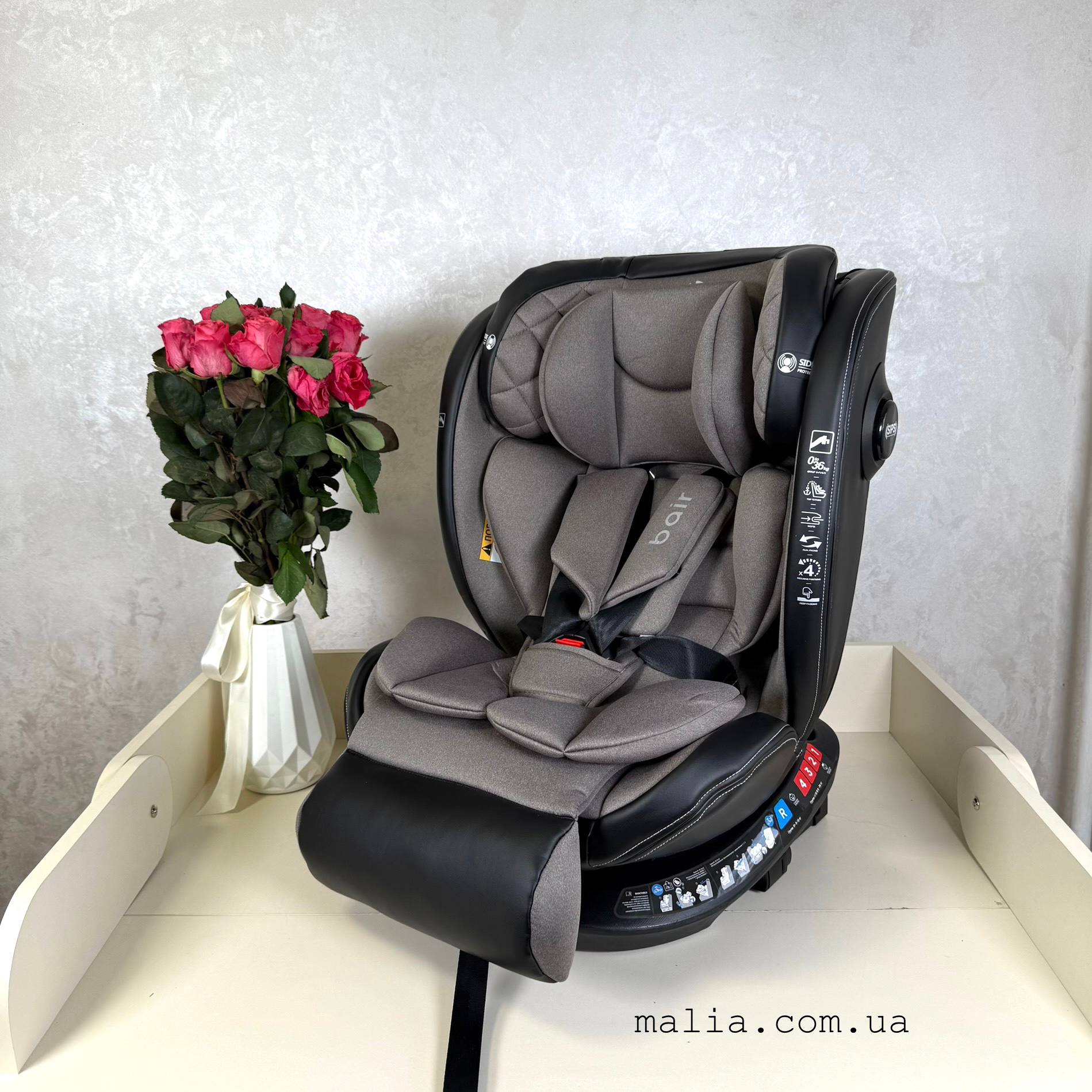 Автокрісло Bair Unit 360 Iso-fix GB-03 greige