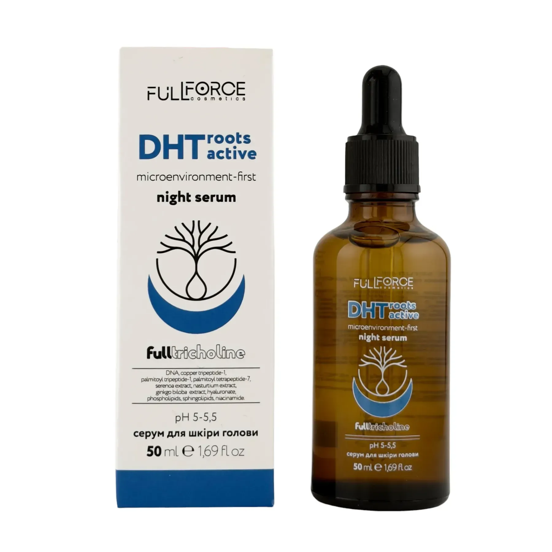 Нічний серум при стоншенні волосся DHT ROOTS ACTIVE NIGHT SERUM, 50 ml