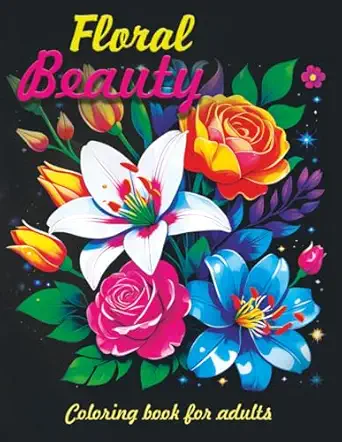 Flower Coloring Book for Adults