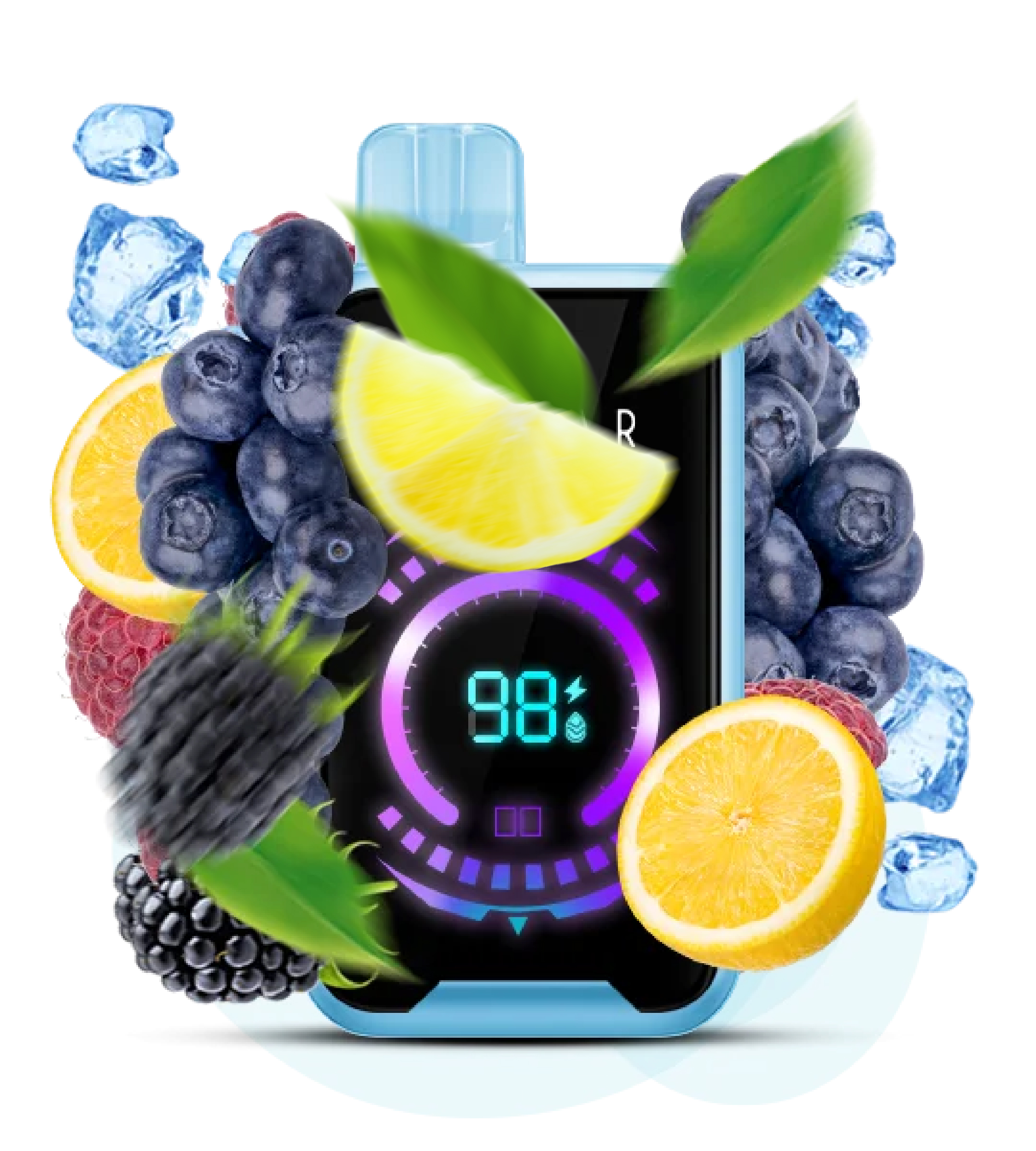 ELF BAR FS 18000 Blueberry Razz Lemon ( Свіжі ягоди Лимон )