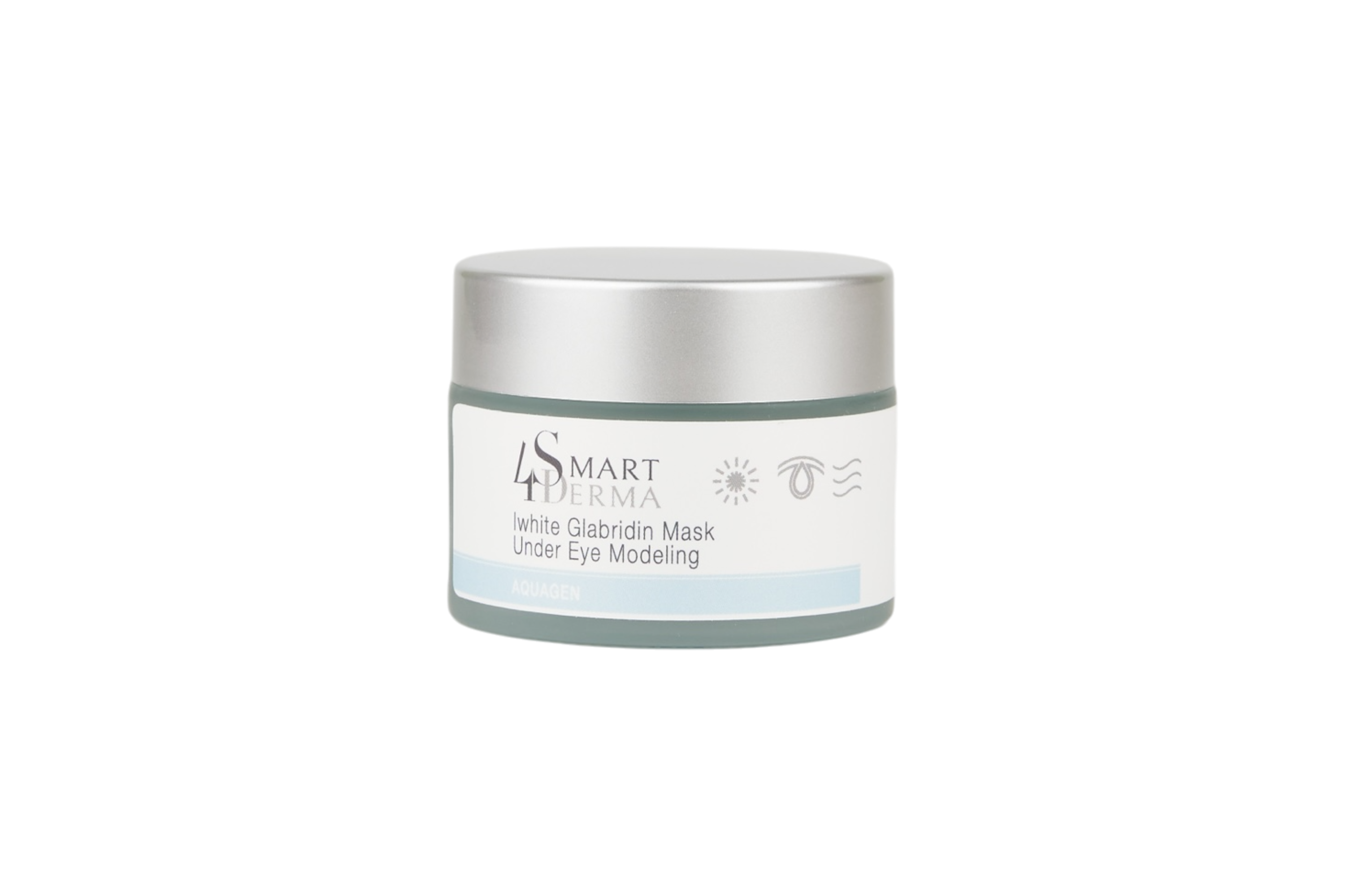 Дренажна освітлювальна маска для періорбітальної зони Smart4Derma Aquagen I'White Glabridin Mask Under Eye Modeling
