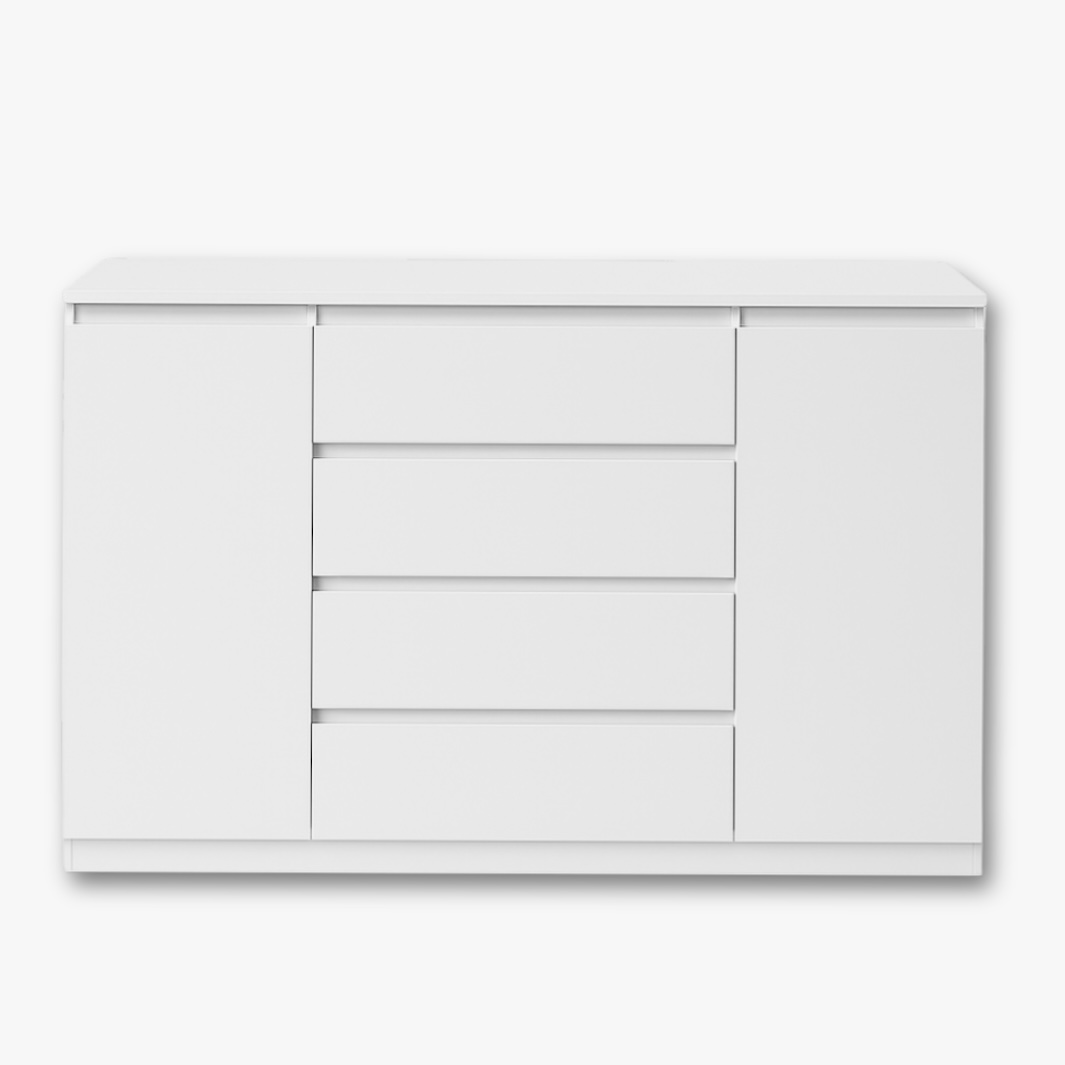 Комод на 4 шухляди з боковими тумбами