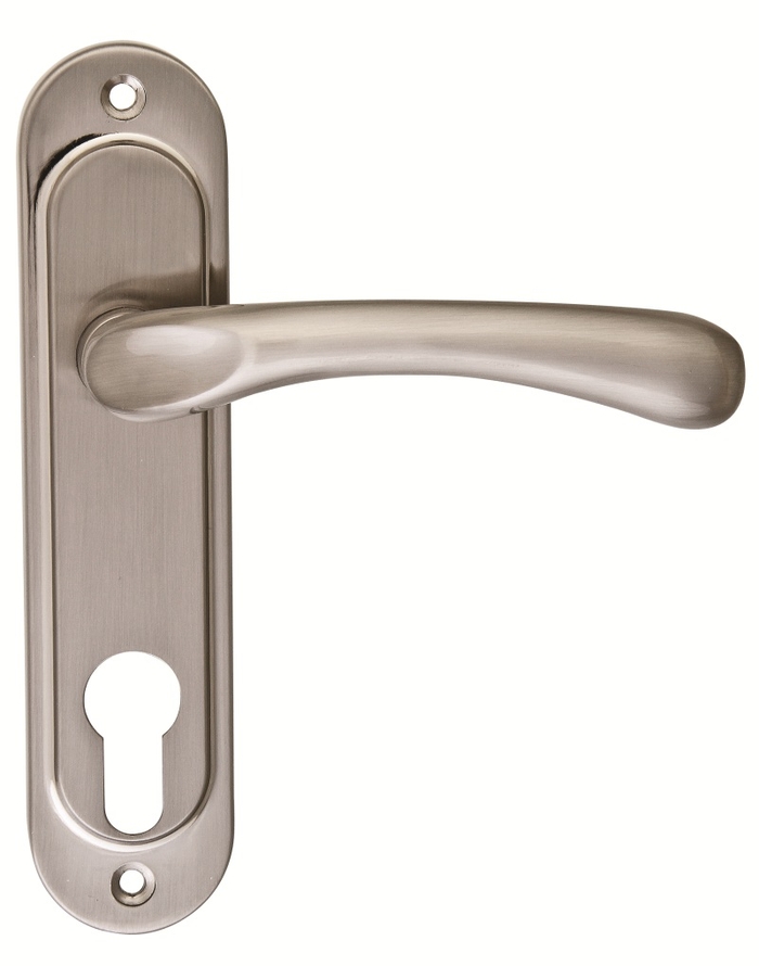 Дверна ручка на планці під ключ (62 мм) SIBA Palermo, матовий нікель