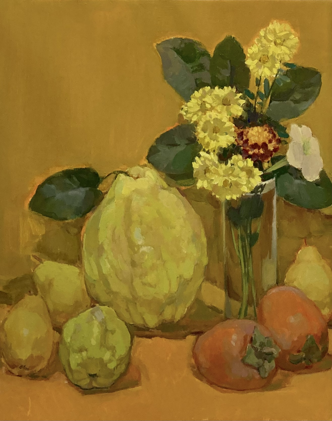 Yellow still life, 2024, 50x40 cm, oil on canvas