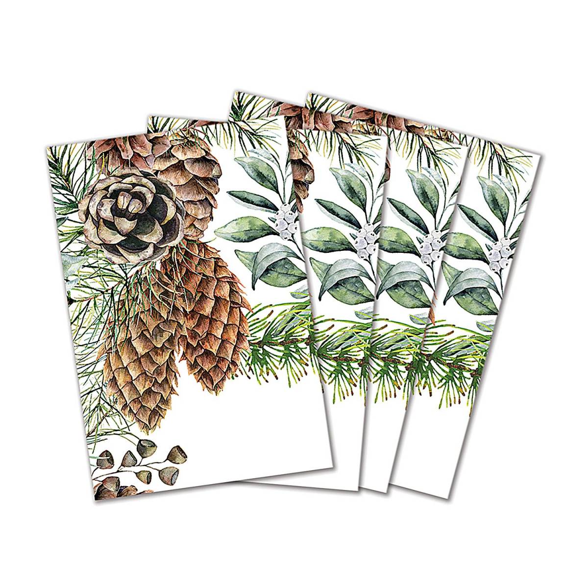 Серветки бавовняні 4шт Michel Design Works Біла ялина 50x50см