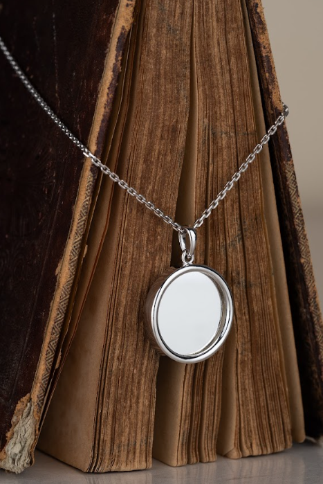 Кулон срібний VEIL "Грань" з дзеркалом родій