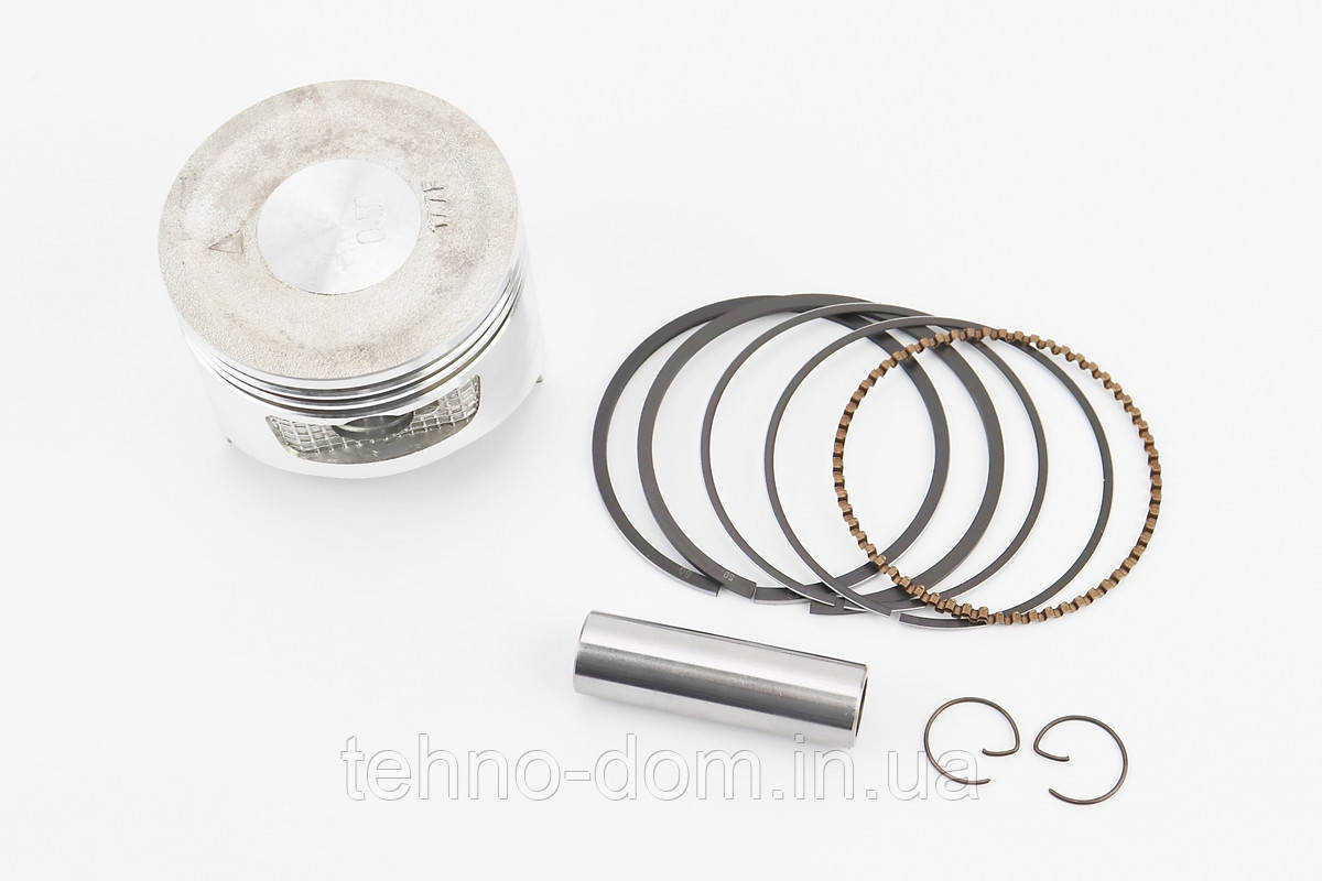Поршень,кільця,палець двигуна 177F 77 mm +0,50, (палець 18 mm)