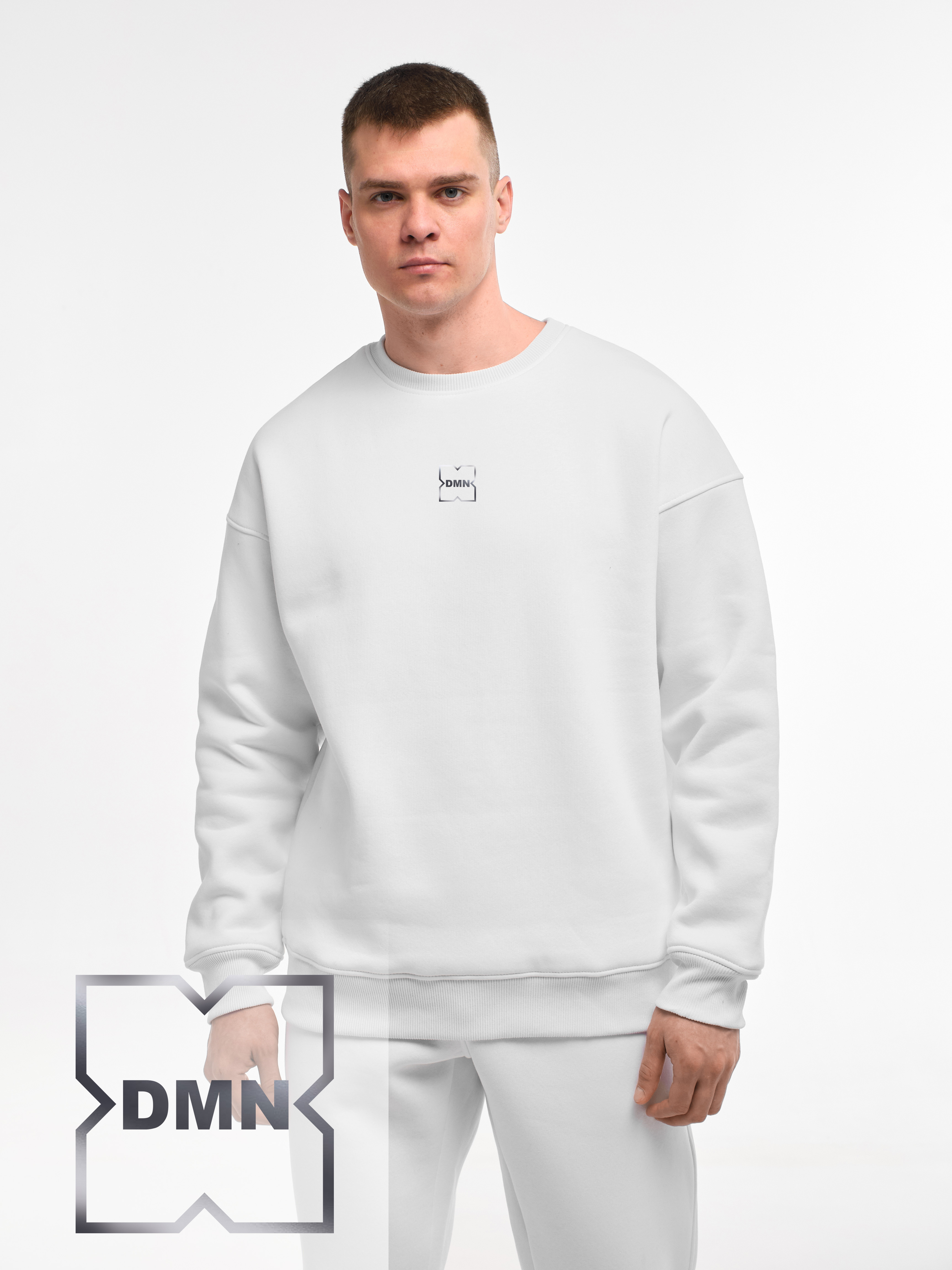 SWEATSHIRT "DMN" (DOMINATION) | WHITE EMOTION | XS1